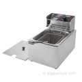 8L commercial unique électrique Fryer